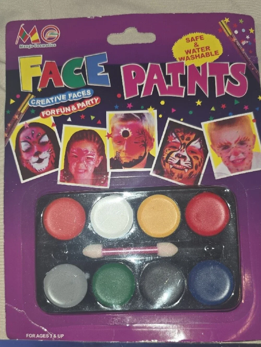 N/A multicolor face